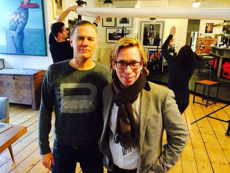 Helmut Werner mit Bryan Adams