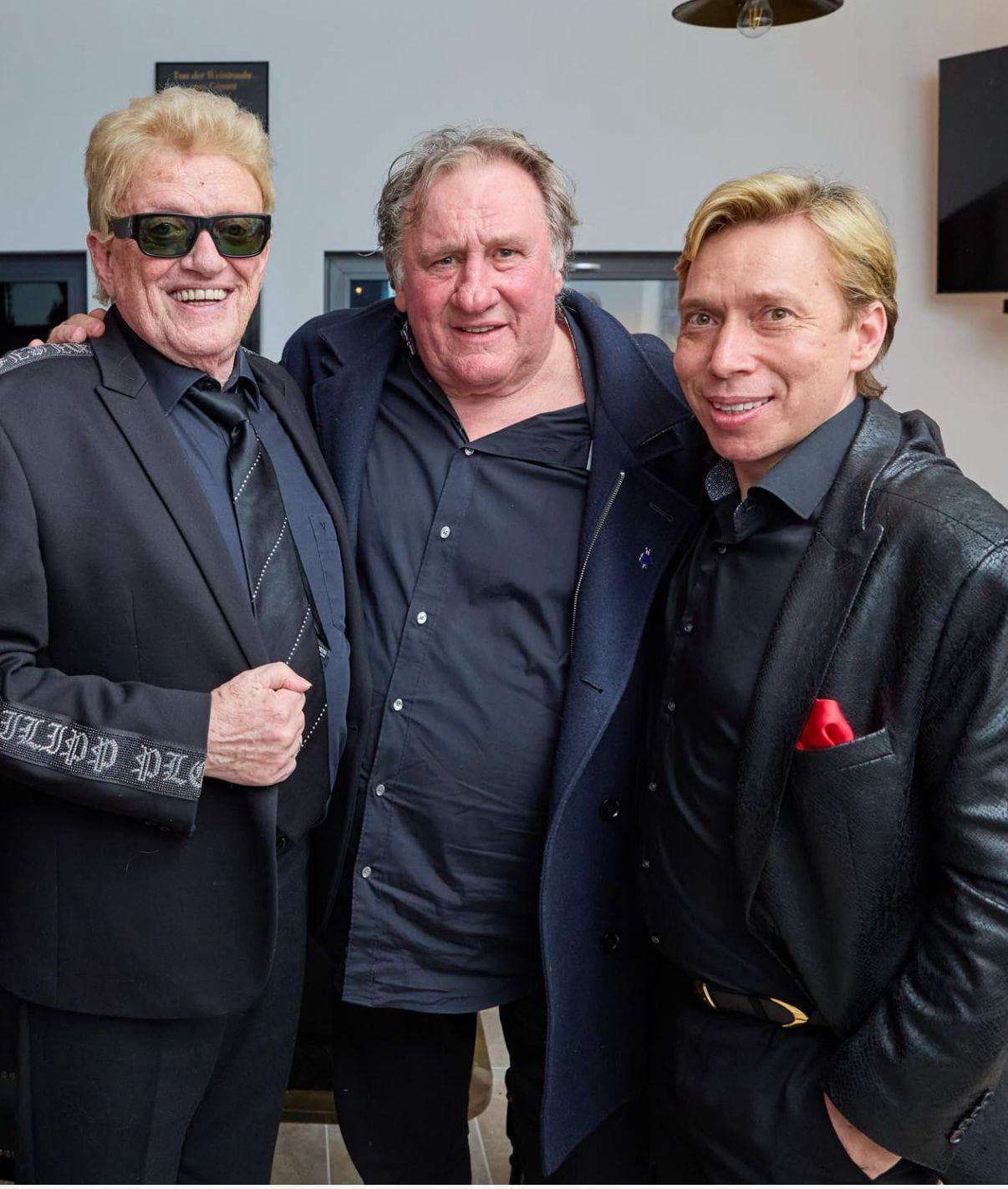 Helmut Werner mit Gérard Depardieu, Heino
